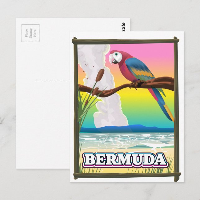 Postal Paraíso de Bermudas. (Anverso / Reverso)