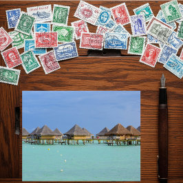 Postal Paraíso de Bora Bora, Sueños de Bungalow Sobreacuá