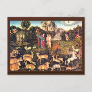 Postal Paraíso De Cranach D. Ä. Lucas (Mejor Calidad)