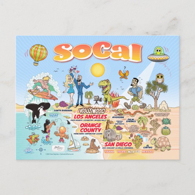 Postal Paraíso de SoCal (Anverso)