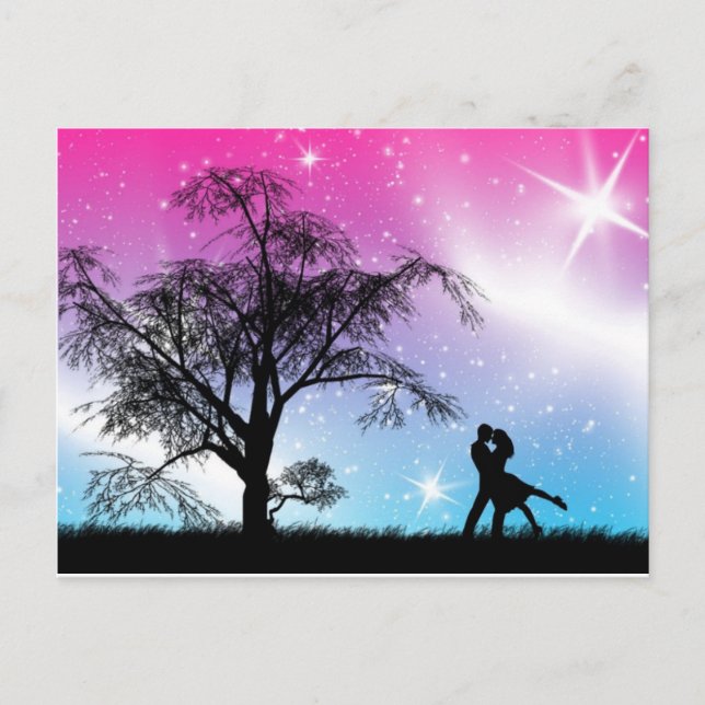 Postal Paraíso del purpurina (Anverso)