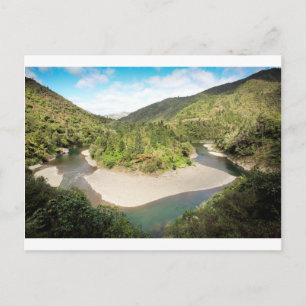 Postal Paraíso fluvial de Nueva Zelanda