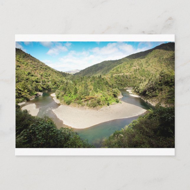 Postal Paraíso fluvial de Nueva Zelanda (Anverso)