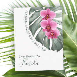 Postal Paraíso llamado orquídeas tropicales que he mudado