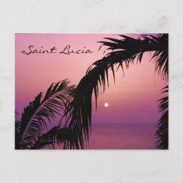 Postal Paraíso Púrpura de Santa Lucía