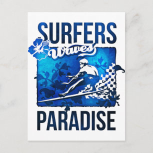 Postal paraíso surfista