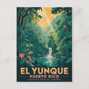 Postal Paraíso Tropical El Yunque Puerto Rico Naturaleza