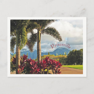 Postal "Paraíso tropical"/Princeville, Kauai