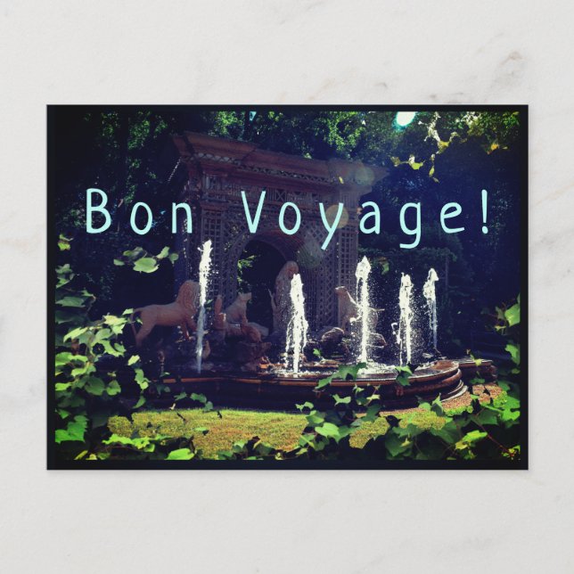 Postal Paraíso Verde muy, muy lejos Buen Viaje  (Anverso)