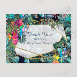 Postal Paraíso y Aves de Flora Tropical