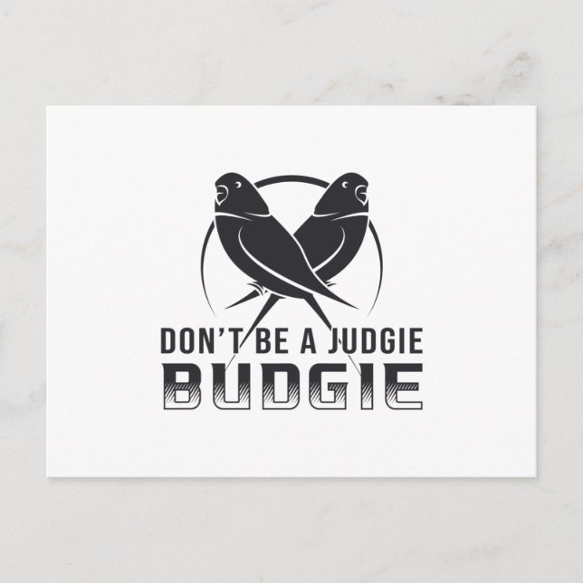 Postal Parakeet Lover Judgie Budgerigar Aves Mascotas (Anverso)