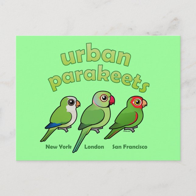 Postal Parakeets urbanos (Anverso)