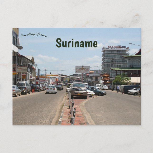 Postal Paramaribo Surinam (Anverso)