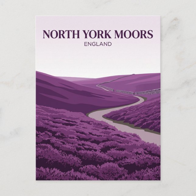 Postal Páramos de North York Reino Unido (Anverso)