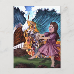 Postal Parando la impresión del Mar Rojo