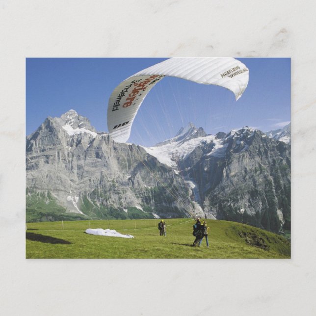 Postal Parapente de Grindelwald (Anverso)