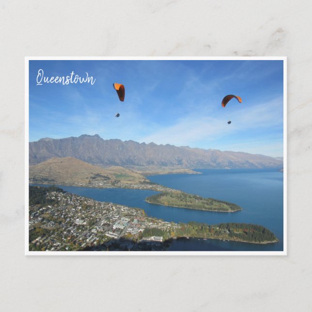 Postal parapente de queenstown (Anverso)