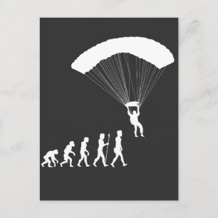 Postal Parapente Evolución Paracaídas Air Sport Skidiver
