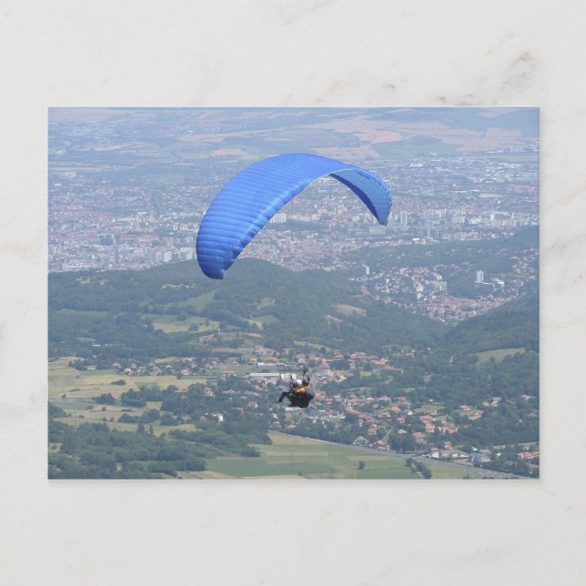 Postal Parapente sobre Clermont (Anverso)