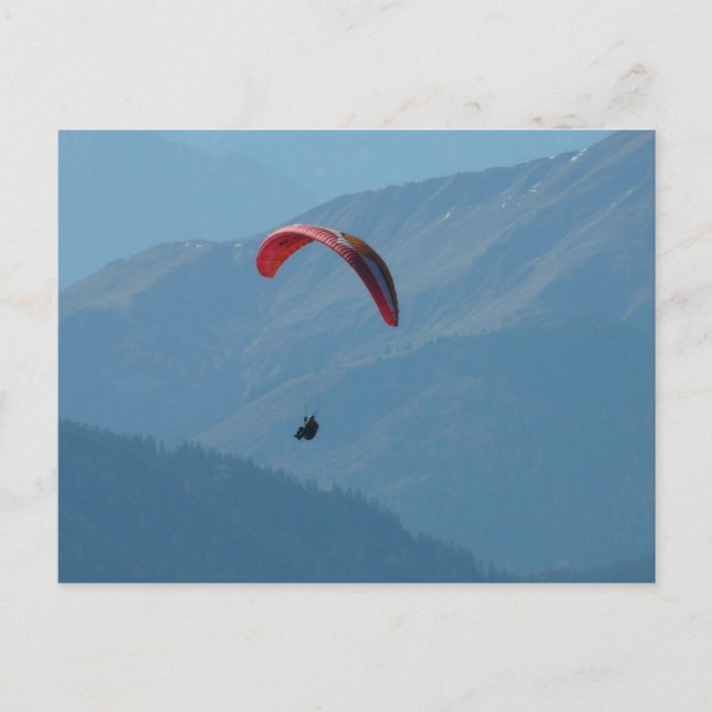 Postal Parapente suizo (Anverso)