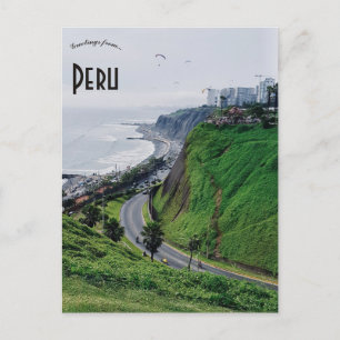 Postal Parapentes en Perú