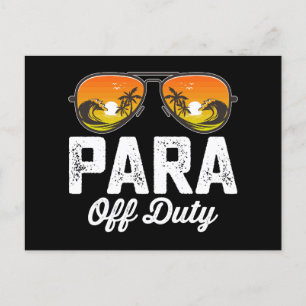 Postal Paraprofesional De Paro De Deber El Último Día De 