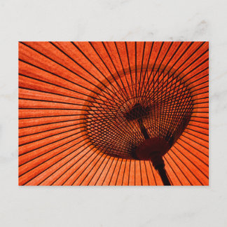 Postal Parasol Rojo: Japón