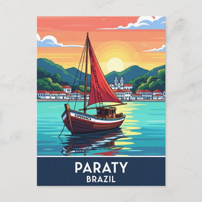 Postal Paraty Brazil Travel (Anverso)
