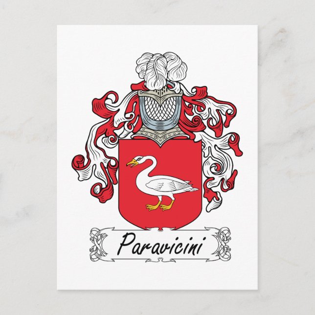 Postal Paravicini Family Crest (Anverso)