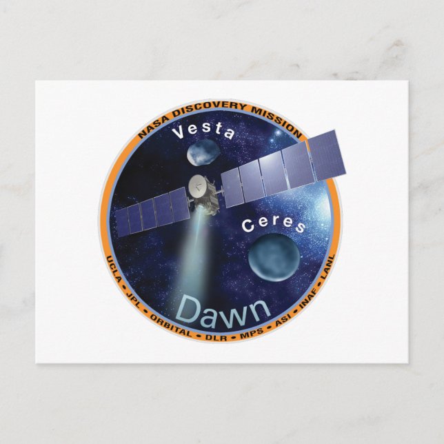 Postal Parche Dawn Mission (Anverso)