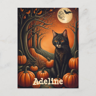Postal Parche de calabaza de luz solar Halloween personal