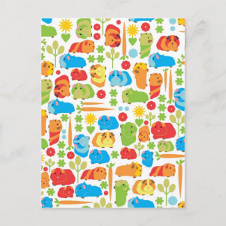 Postal Parche de cerdo de Guinea brillante