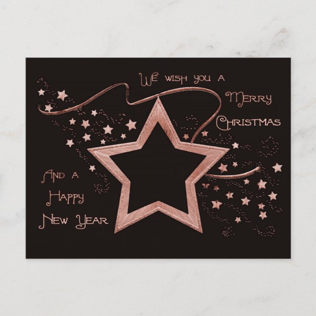 Postal Parche de estrella (sólido) (Anverso)