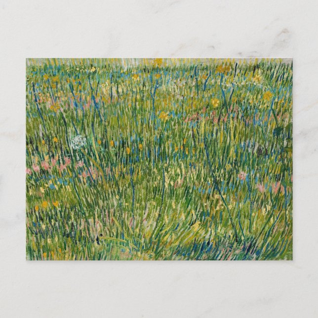 Postal Parche de hierba | Vincent van Gogh (Anverso)