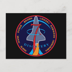 Postal Parche de la misión STS-95 del transbordador espac