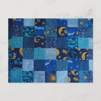 Postal Parche de las estrellas azules