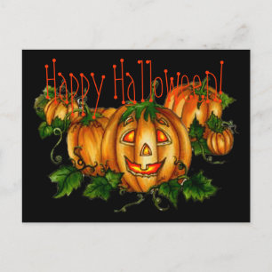 POSTAL PARCHE DE PUMPKIN POR SHARON SHARPE
