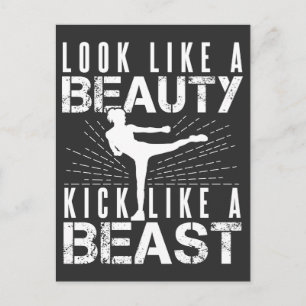 Postal Parecen Bellezas Como Mujeres De Bebidas Kickboxin