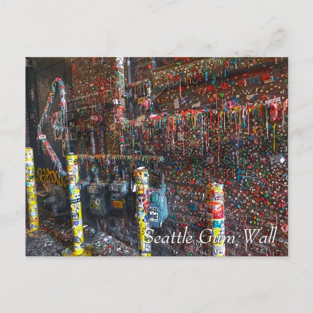 Postal Pared de goma de Seattle (Anverso)