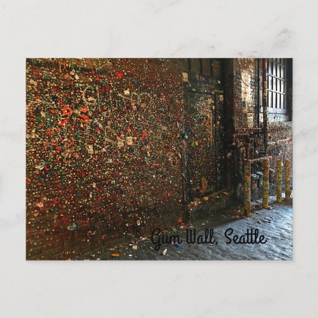 Postal Pared de goma de Seattle #1 Postcard (Anverso)