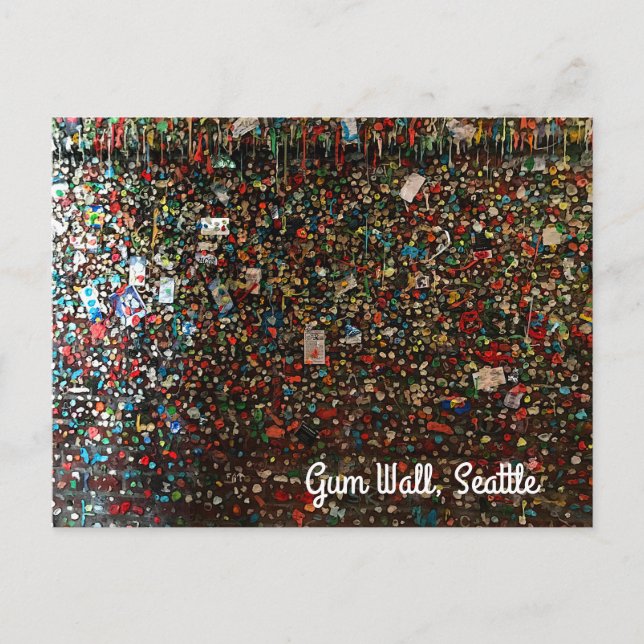 Postal Pared de goma de Seattle #4 Postcard (Anverso)
