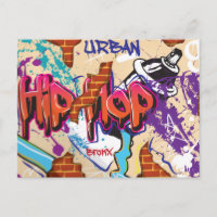 Pared de grafiti de Hip Hop Urbano.