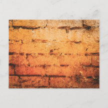 Pared de ladrillo naranja desgastada
