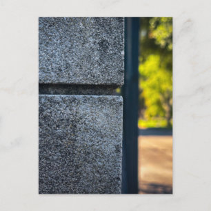 Postal Pared de Piedra Gris Texturizada Primer Plano
