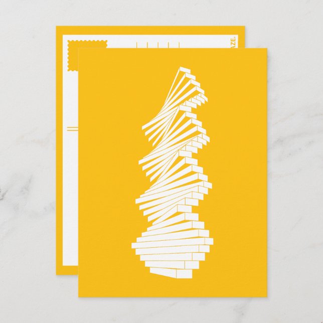 Postal pared geométrica articulada (Anverso / Reverso)