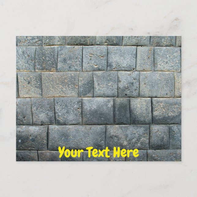 Postal Pared inca personalizable (Anverso)