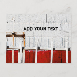 Postal Pared pintada de blanco