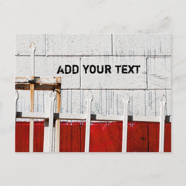 Postal Pared pintada de blanco (Anverso)