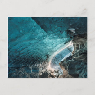 Postal Paredes Azules De Una Cueva De Hielo