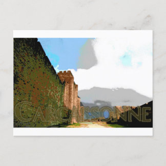 Postal Paredes de la ciudad de Carcasona